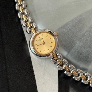Vintage SEIKO 90's watch Gold & Silver Tone Japan Made quartz watch