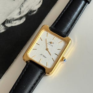 Vintage Enicar Swiss Tank Watch: Gold Tone Unisex Quartz