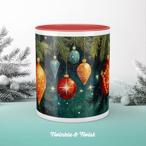Christmas mug, Vintage Christmas Mug, Stocking Stuffer, Retro Holiday Decor, Coffee Mug for the Holidays, Holiday Tea Mug, Nostalgia