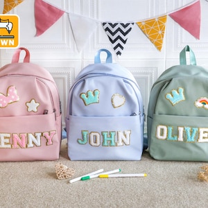 Sac à dos personnalisé pour enfants, cartables en nylon, cadeaux personnalisés pour enfants, sac à dos pour la garderie, sac à dos personnalisé, cadeaux de Noël