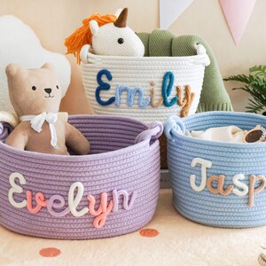 Baby-Dusche-Geschenk-Korb, personalisierte Baby Geschenk Kinderzimmer Dekor Korb, Baby Namen Geschenk, Baby Girl Geschenk, Baby Jungen Geschenk, Aufbewahrungskorb, Neugeborenen Geschenk