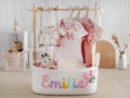 Baby Shower Basket Set: Nursery Decor Closet, New Born Storage Basket, Christmas Baby Gift set