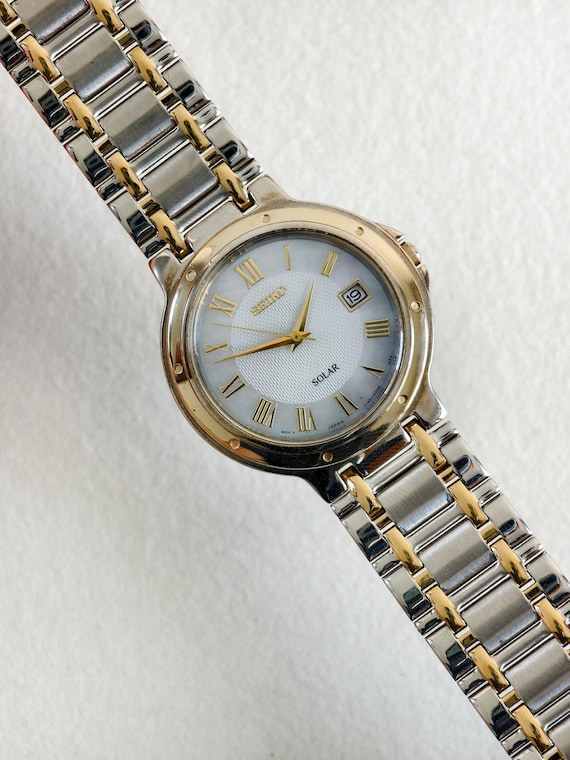 Seiko Two-Tone Stainless Steel Wristwatch with Roman Dial Seiko Essentials Lady main image 3
