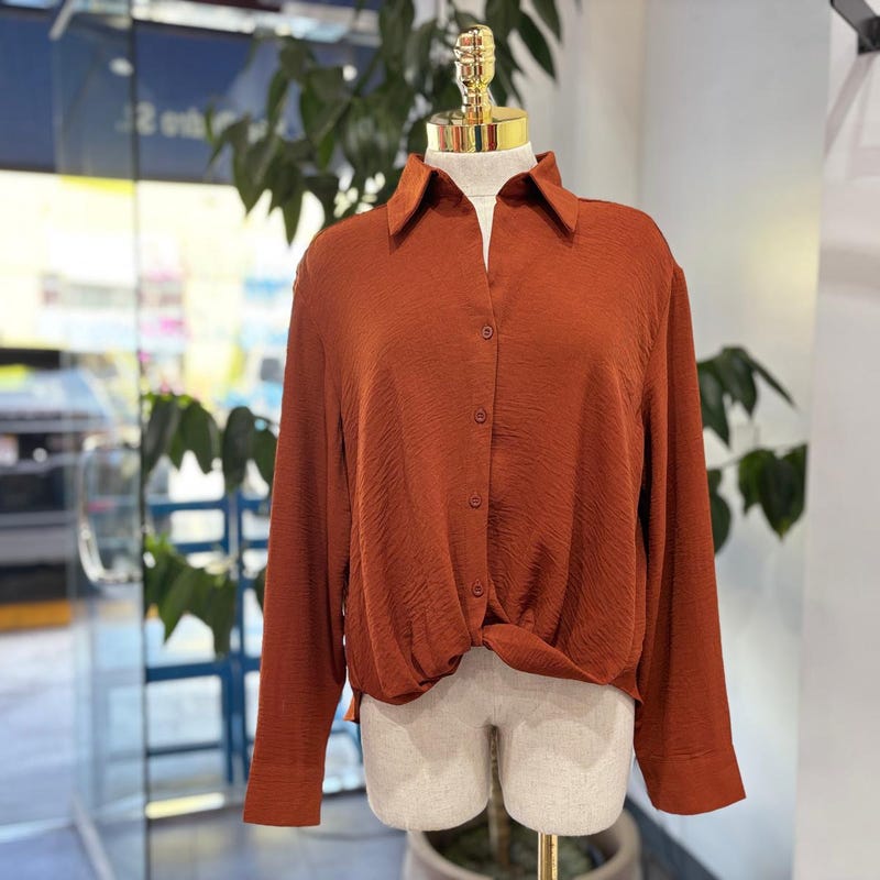 Tulip Rust Painted Blouse