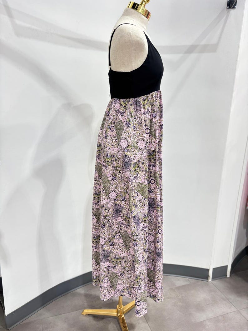 Mixed Signals Patchwork-Print Strapless Maxi Dress main image 0