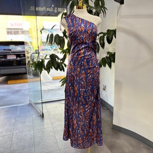 Sunset Mirage One-Shoulder Midi Dress