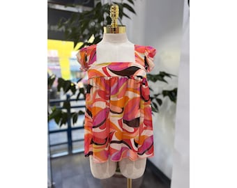 Colorful Abstract Women&#39;s Blouse