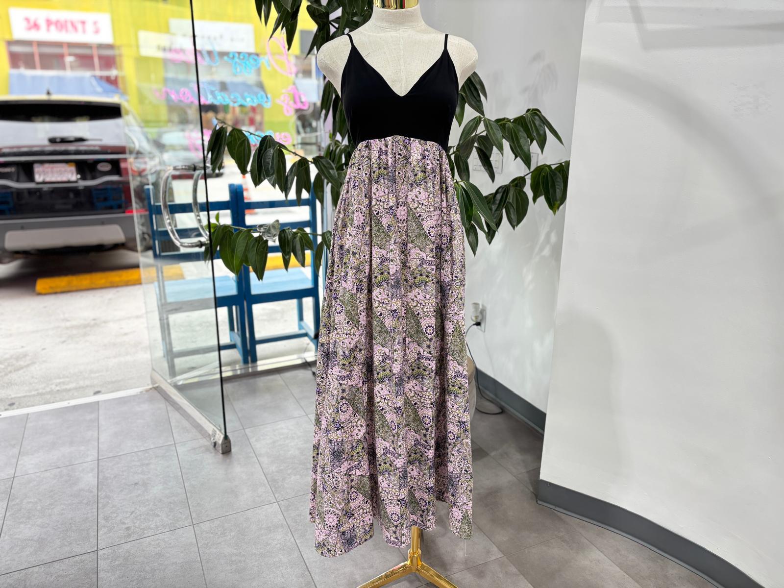 Printed Spaghetti Strap Maxi Dress – Elegant Summer Maxi Dress