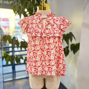 Wildflower Whisper Ruffle Blouse