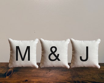 Initials Mini Pillows Set