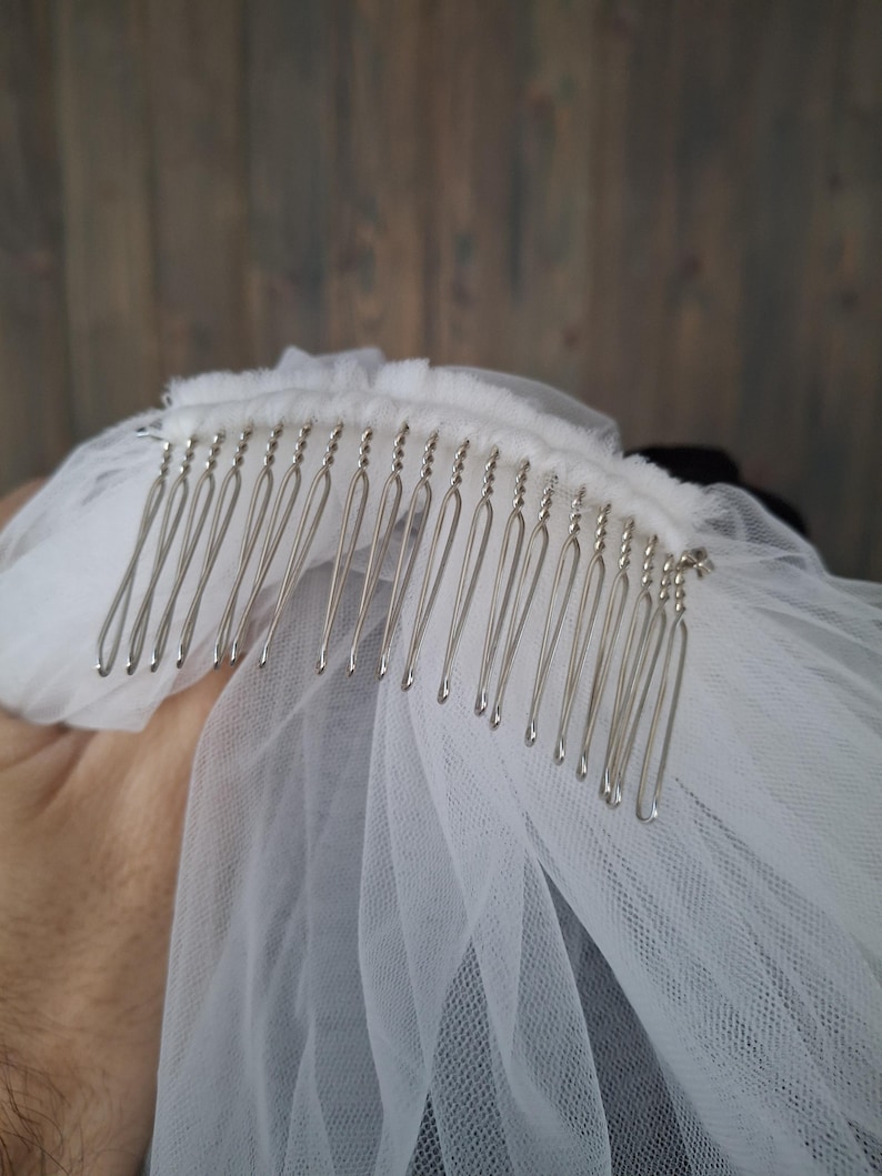Vibrant bridal veil wild flowers embroidered floral veil wildflower Colorful fine veil Flowery Cathedral custom length veils from Ukraine image 6