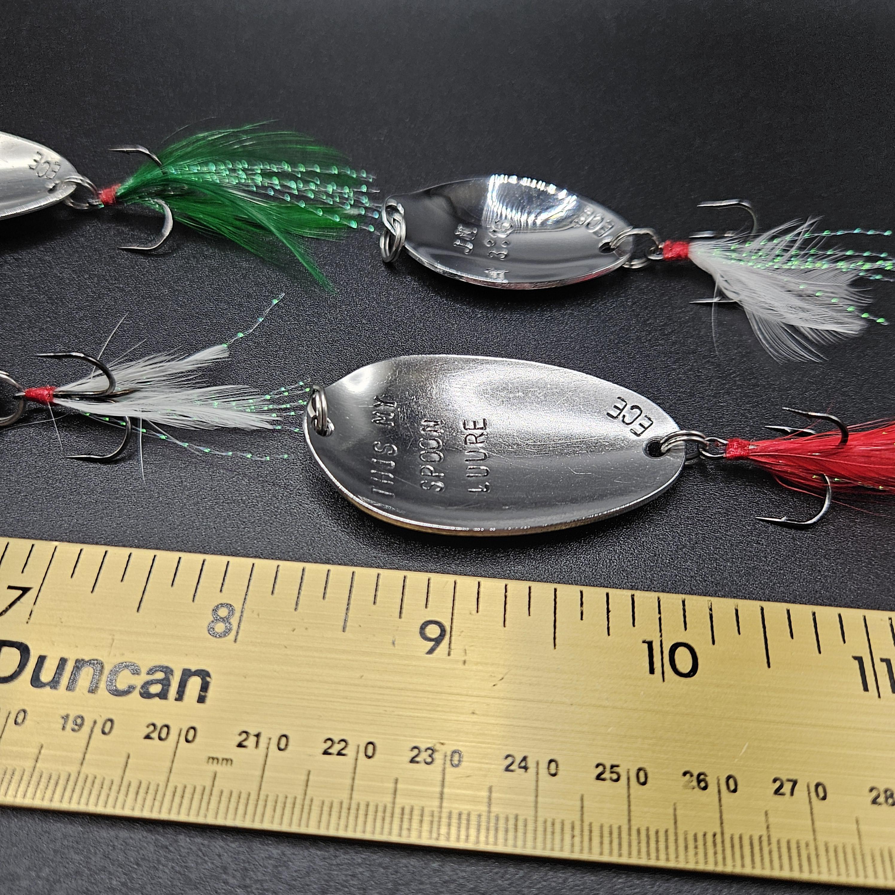 custom made silverware fishing lures Warrior Spoons containing 10 different colors Custom fishing lures, spoon lure