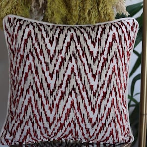 Luxurious Zigzag Patterned Velvet Pillowcase, Add Style to Your Home. Home Decor, for couch, chevron, zig zag, pillow cover