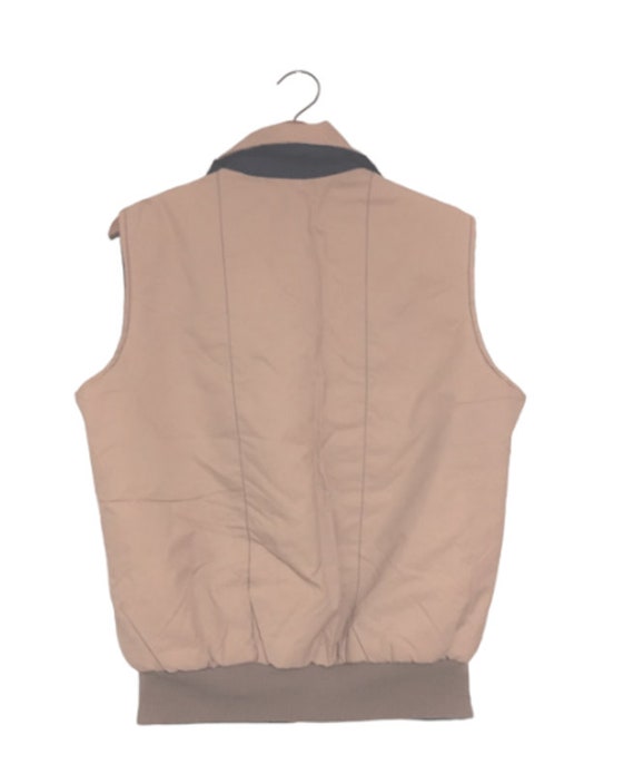 Vintage Unisex Reversible POCKET Vest - Tan and B… - image 4