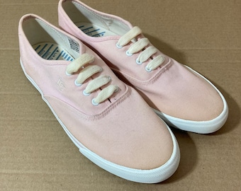 Vintage PINK Liz Claiborne Tennis Shoes - 90's Pink & White Oxford Sneakers - Women's 7N