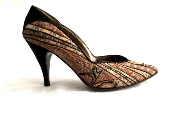 GORGEOUS 1980s RODO Firenze Pumps / Vintage Black