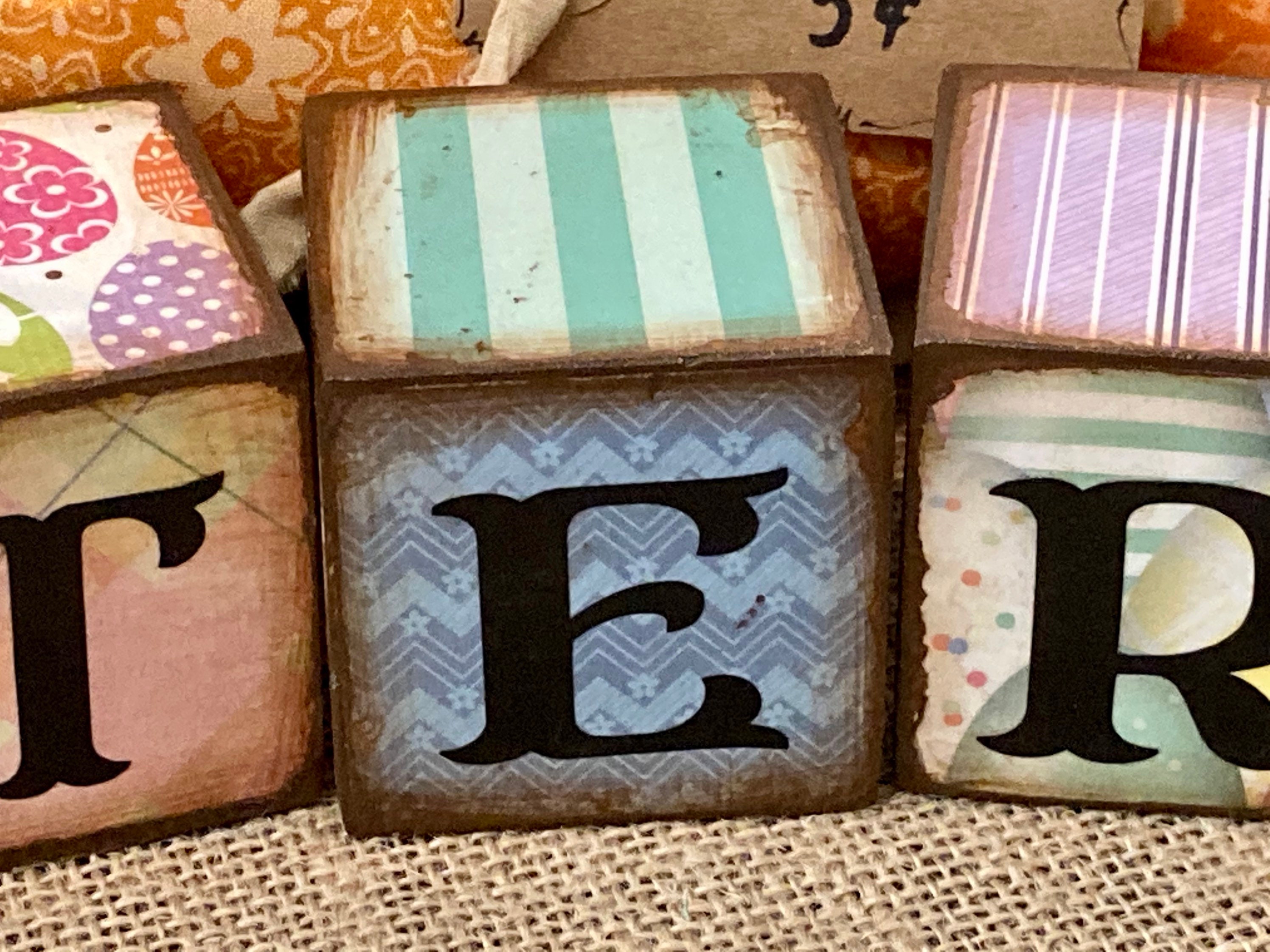 MADE TO ORDER-Easter Wood Blocks, Easter tier tray decor, Spring decor, farmhouse decor, wood blocks,