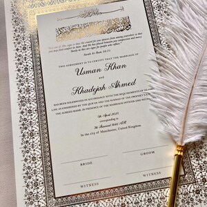 A4 nikkah certificate 11x17, modern nikkah designs, nikkah certificate with fingerprint, nikkah certificate thumbprint, custom nikah template, boxed nikkah, nikkah name in frame, nikkah name and frame, nikkah pen names, Islamic marriage contract