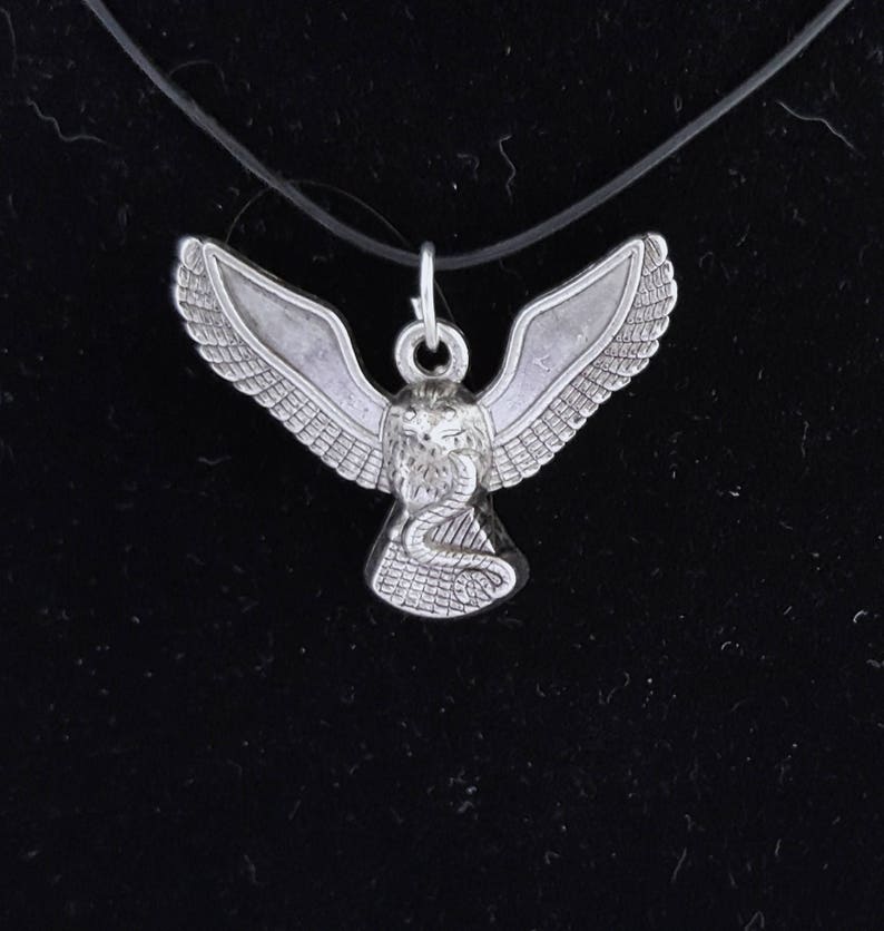 Mens Eagle Pendant Necklace Wicca With A Image 0