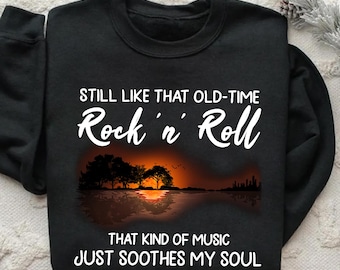Retro rock-'n-roll-zonsondergang, png: T-shirtontwerp (digitale download)