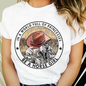 Horse Girl PNG - Be a Horse Girl Sublimation - Western Cowgirl Digital Design - Equestrian Rodeo Clipart - Country Life Printable Art