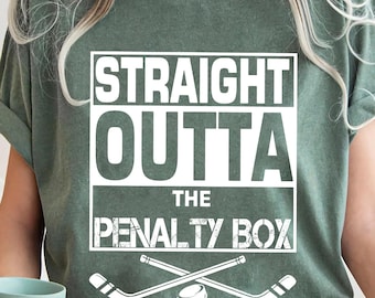 Straight Outta the Penalty Box PNG - Hockey Sublimationsdesign (Digitaler Download)