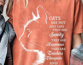 Cats Are Not Just Cats PNG – Inspirational Cat Lover Digital Design, Pet Owner Sublimation, Feline Best Friend Quote Clipart, Cat Mom PNG