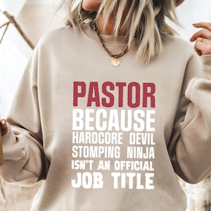 Funny Pastor PNG - Hardcore Devil Stomping Ninja Christian Quote Clipart for T-Shirts, Mugs, Posters