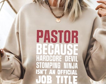 Funny Pastor PNG - Hardcore Devil Stomping Ninja Christian Quote Clipart for T-Shirts, Mugs, Posters
