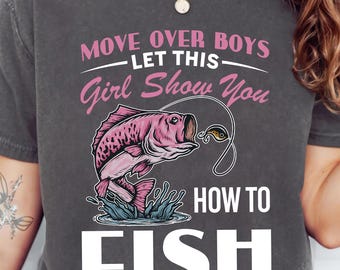 Funny Girl Angler PNG : Clipart pêche femme (téléchargement numérique)