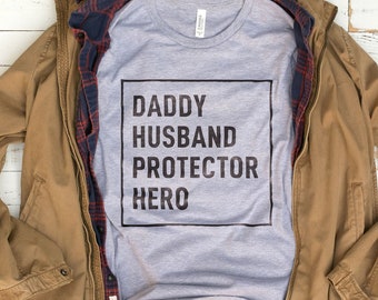 Dad Husband Hero Shirt | Cool Dad Shirt, Fathers Day Shirt, Dad Gift, Dad Shirts, Fathers Day Gifts, Husband Fathers Day Gift from Kids