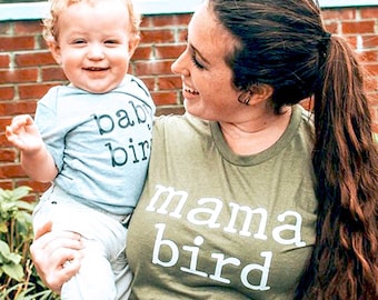 Mama Bird Shirt, Mom Shirt, Momma Shirt, Mom Gift, Gifts for Moms, Mommy Shirt, New Mom Shirt, Cute Shirts, Trendy Shirts, Mom Shirts