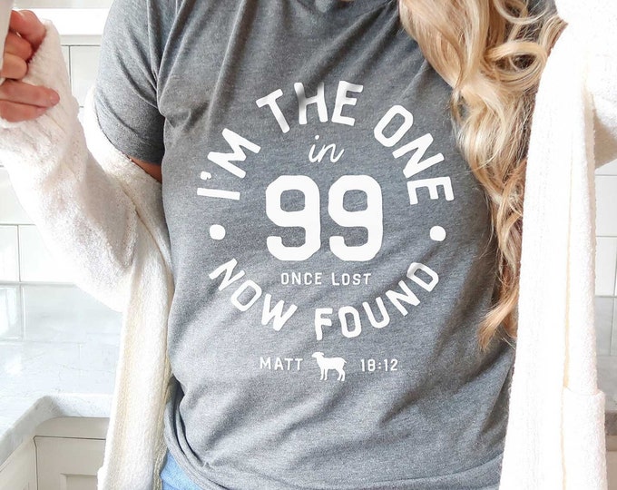 Featured listing image: One in 99 Women's Christian Shirt | Womens Christian Shirts,  Be Kind Shirt, Cute Christian Shirts, Cute Christian Girl Shirts