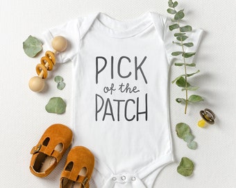 Pick of the Patch Baby Onesie®, Halloween Baby Onesie®, October Baby, Rae Dunn Onesie®, Baby Halloween Costume, Thanksgiving Baby Onesie®