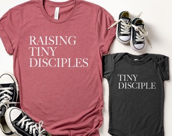 Tiny Disciple Onesie®, Tiny Disciple Kids Shirt, Disciple Toddler, Matching Mom & Kids Shirts, Twinning Shirts, Mom and Kid Disciple Shirts