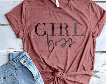 Girl Boss Shirt, Boss Shirts, Lady Boss Shirts, Cute Shirts, Cute Gift, Girly Gift, Trendy Shirts, Girl Power Shirt, Mom Boss Shirt, Shirts