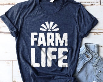 Farm Life Shirt, Farmer Shirt, Farmers Shirt, Farmhouse Shirt, Fixer Upper Shirt, Windmill Shirt, Gifts for Ladies, Gifts for Women, Cute