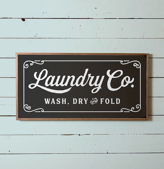 Laundry Sign Large Laundry Wall Sign Fixer Upper Laundry | Etsy