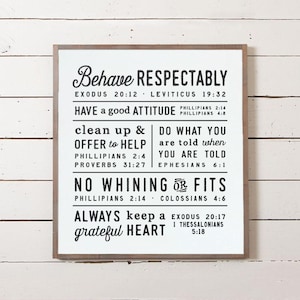 Schrift Familienregeln Zeichen, Christian Home Decor