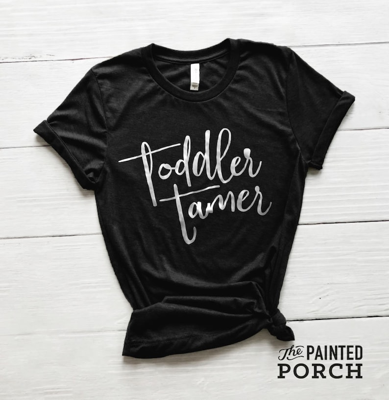 Toddler Tamer Mom Shirt, Cute Momma Tee image 1