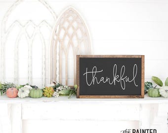 Thankful Sign, Give Thanks Sign, Fall Decor, Autumn Decor, Thanksgiving Sign, Harvest Sign, Bible Verse Fall Sign, Christian Sign, Prayer