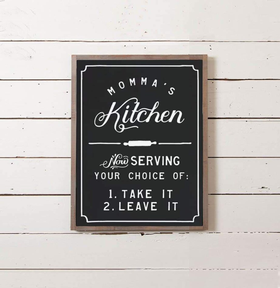Mommas Kitchen Sign Southern Decor Southern Saying - Etsy