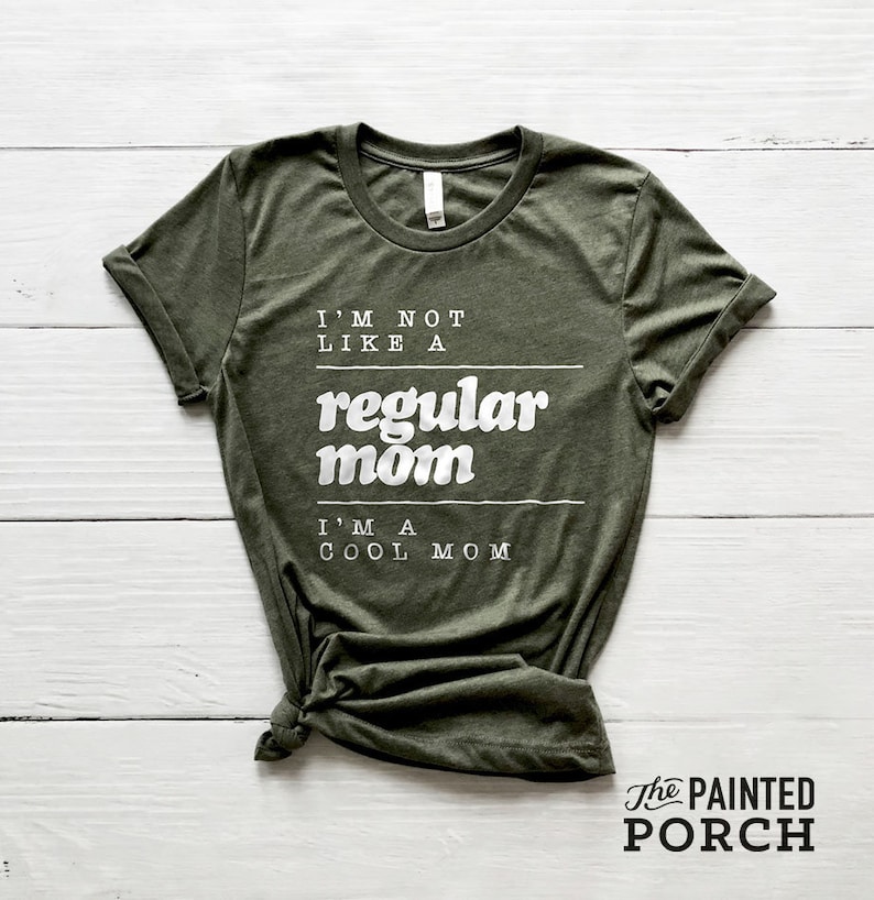 Cool Mom Shirt, Funny Momma Graphic Tee image 1