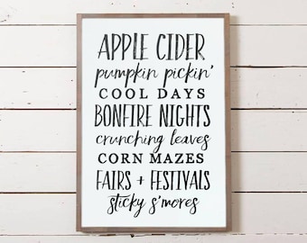 Autumn Wall Sign  | Fall Decor, Autumn Decor, Autumn Wall Hanging, Mantel Decor, Fireplace Decor, Seasonal Decor, Pumpkin Decor, Fall Leaves