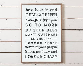 Country Wall Decor, Family Rules Sign, House Rules Sign, Love Sign, Farmhouse Sign, Fixer Upper Sign, Newlywed Gift