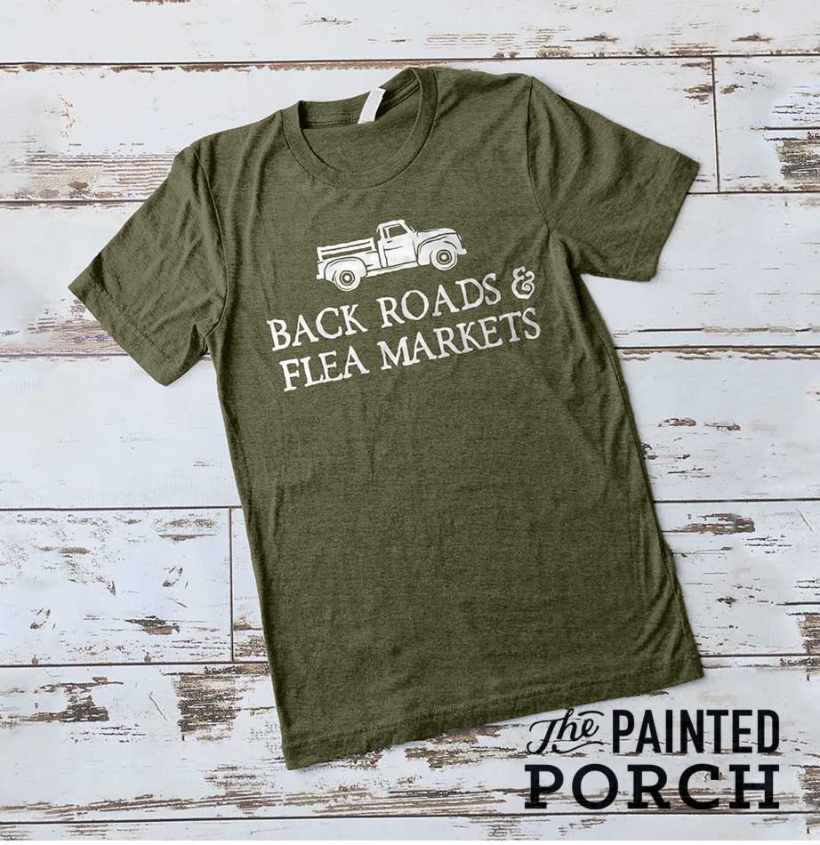 Back Roads and Flea Markets Shirt, Flea Market Shirts, Antiquing Shirt ...