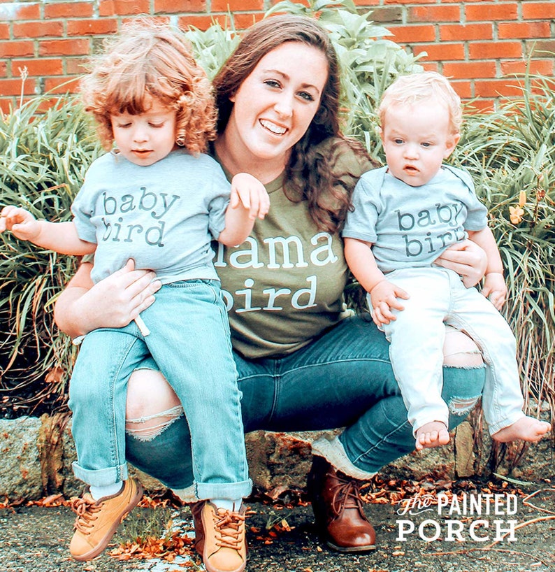 Matching Mom /& Kids Shirts Kid Shirts Baby Bird Onesie\u00ae Baby Bird Toddler Mom and Kid Shirt Sets Baby Bird Kids Shirt Twinning Shirts
