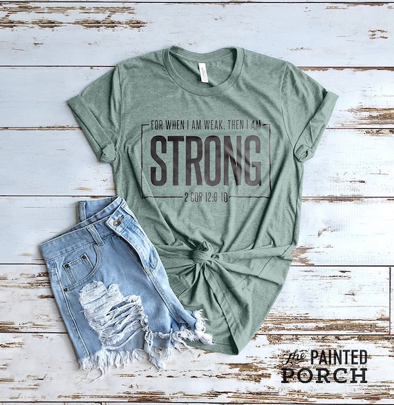 Strong Workout Shirt Gym Shirt 