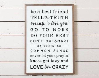 Country Wall Decor, Family Rules Sign, House Rules Sign, Love Sign, Farmhouse Sign, Fixer Upper Sign, Newlywed Gift
