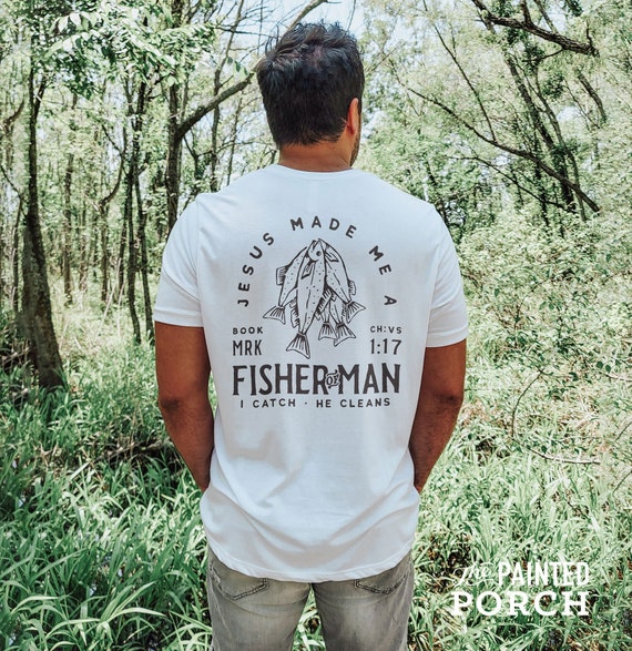 Fisherman Shirt Mens Christian Shirt, Mens Christian Gifts